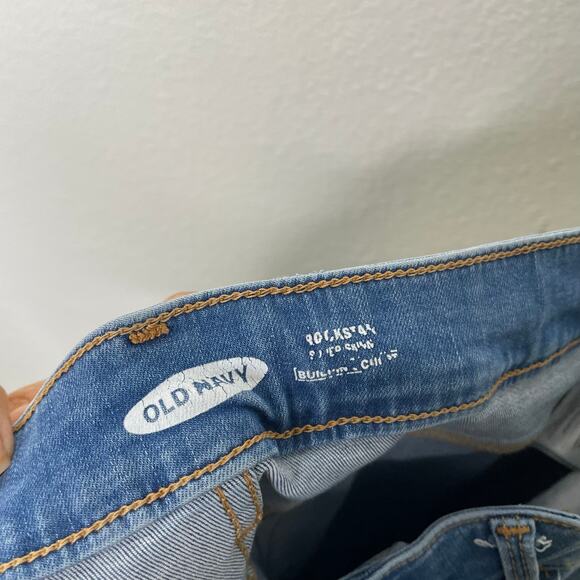 Old Navy Womens Size 8 Rockstar Skinny Leg Medium Wash Denim Blue Casual - Picture 4 of 16
